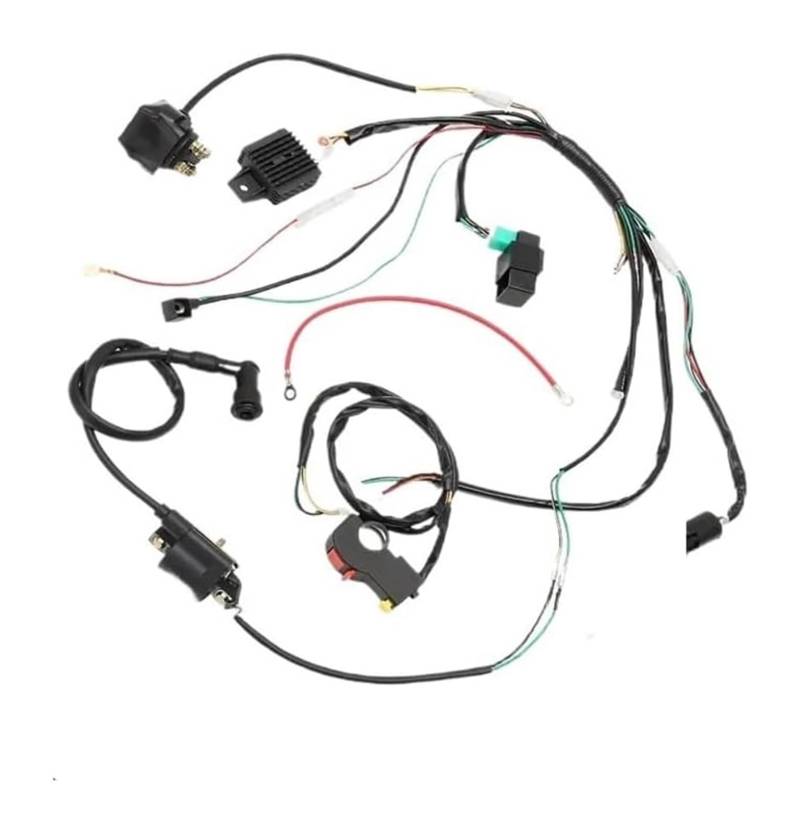 Motorrad Zündspule Für 50cc 70cc 90cc 110cc 125cc CDI Zündung Starter Kabelbaum Kit 6 Spule Motorrad ATV Quad Pit Bike Motorradzündung von GATAVCTKPY