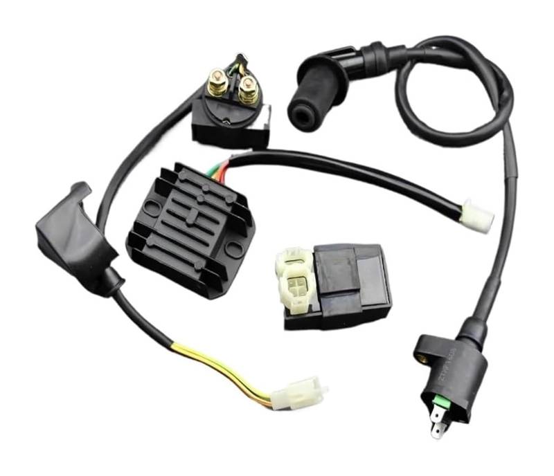 Motorrad Zündspule Für GY6 50 125 150cc ATV Go Kart Roller Moped Motorrad CDI Zündgerät Zündspule 6 Pin CDI Box Starter Set Motorradzündung von GATAVCTKPY