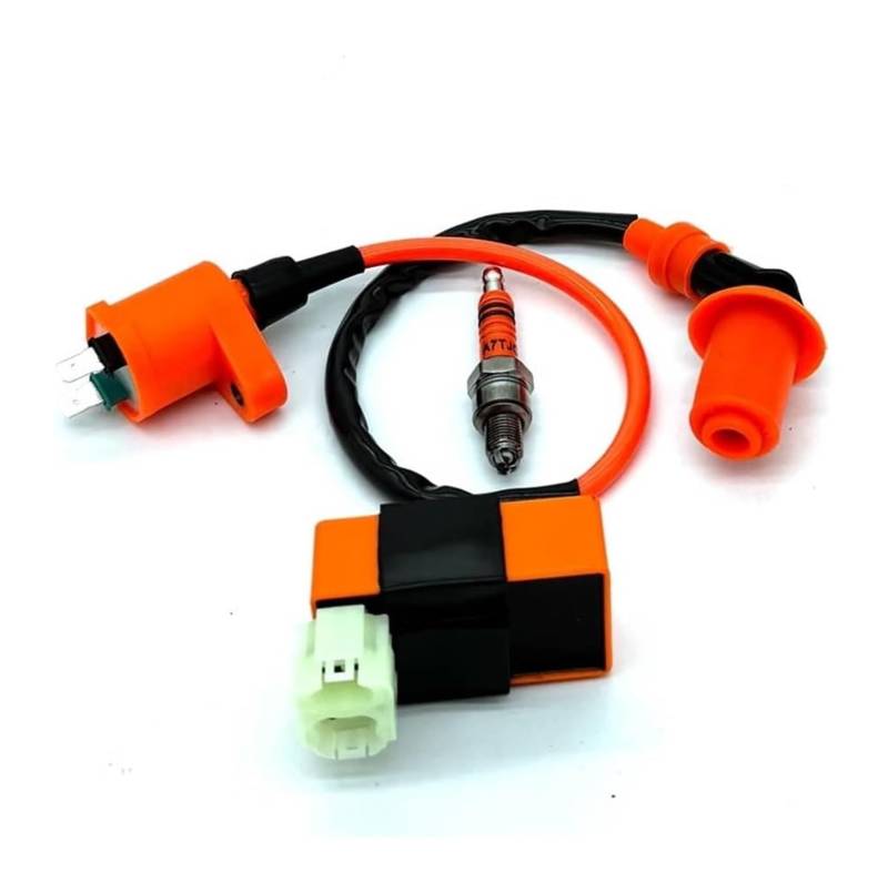 Motorrad Zündspule Für GY6 50 60 80 125 150cc Moped Roller ATV Go-Karts Motorrad Zündung CDI Gerät 3PCS 6 Pins AC CDI Box Zündspule Motorradzündung von GATAVCTKPY