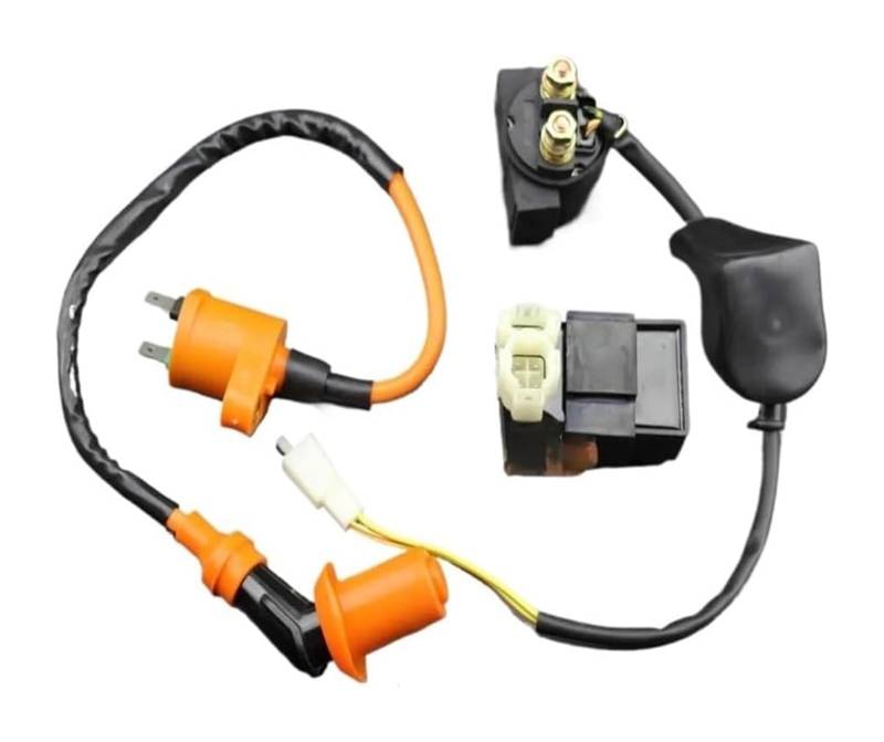 Motorrad Zündspule Für GY6 50cc 110cc 125cc 150cc Scooter ATV Moped Motorrad CDI Zündgerät CDI Box Zündspule Starter Relais Kit Motorradzündung von GATAVCTKPY