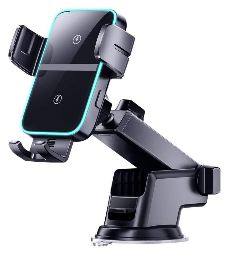 Navigation Halterung Doppelspulen-Autotelefonhalter 15 W Automatischer Telefonhalter Im Auto GPS-Moto-Telefonhalterung Motorrad-Telefonhalterung Navigationshalterung(Dashboard) von GATAVCTKPY