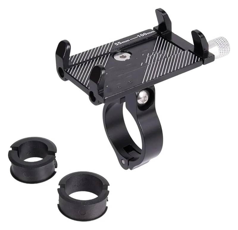 Navigation Halterung Fahrrad Telefon Halter Zuverlässige Halterung Universal MTB Mobile Handy GPS Metall Motorrad Halter Auf Rennrad Moto Navigationshalterung(Schwarz) von GATAVCTKPY