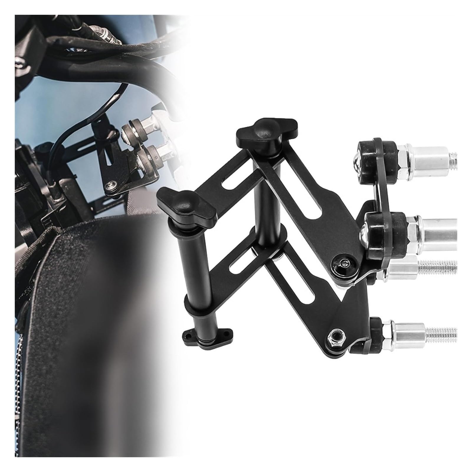 Navigation Halterung Für B&MW F 650 GS 2008- Motorrad Verstellbare Verlängerung Telefon Navigation Halterung GPS Platte Telefon Ständer Halter Navigationshalterung(12mm Set C) von GATAVCTKPY