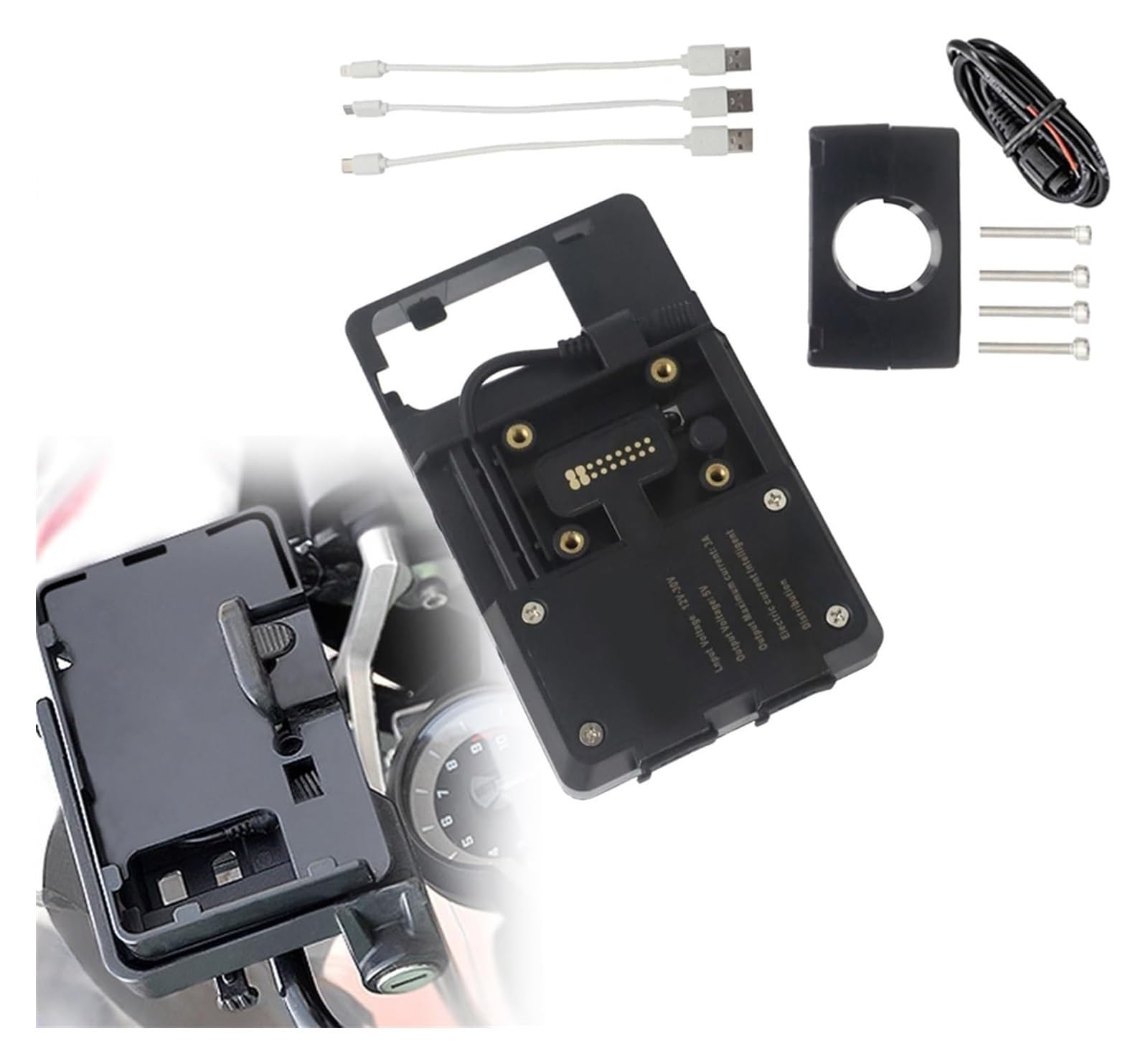 Navigation Halterung Für B&MW F700GS F800GS F750GS F850GS F650GS Motorrad USB-Ladegerät Handyhalter Ständer Halterung Navigationshalterung Navigationshalterung(USB 22mm Clip) von GATAVCTKPY