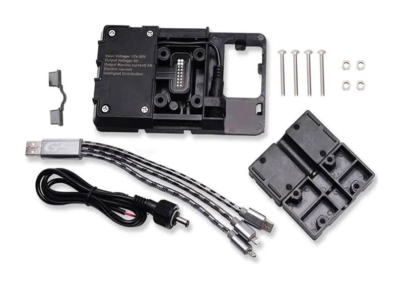 Navigation Halterung Für B&MW Für R1200GS 2013-2017 R1250GS 2019 F750GS F850GS CRF 1000L F700GS F800GS Handy-Navigation Telefon Halterung USB Lade Navigationshalterung von GATAVCTKPY