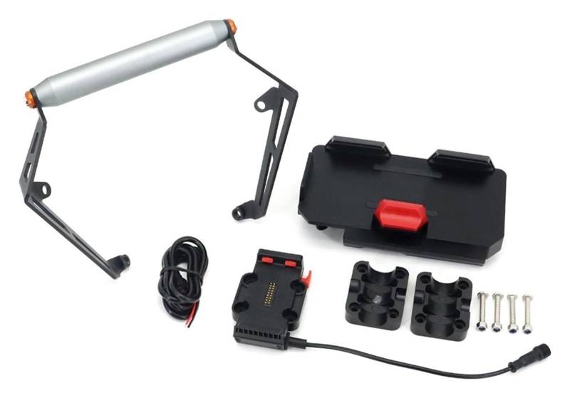 Navigation Halterung Für B&enelli Für TRK702 Für TRK702 X 2022- Motorrad GPS Telefon Halter USB Drahtlose Ladegerät Navigation Halterung Ständer Navigationshalterung(22mm - 1 Set) von GATAVCTKPY