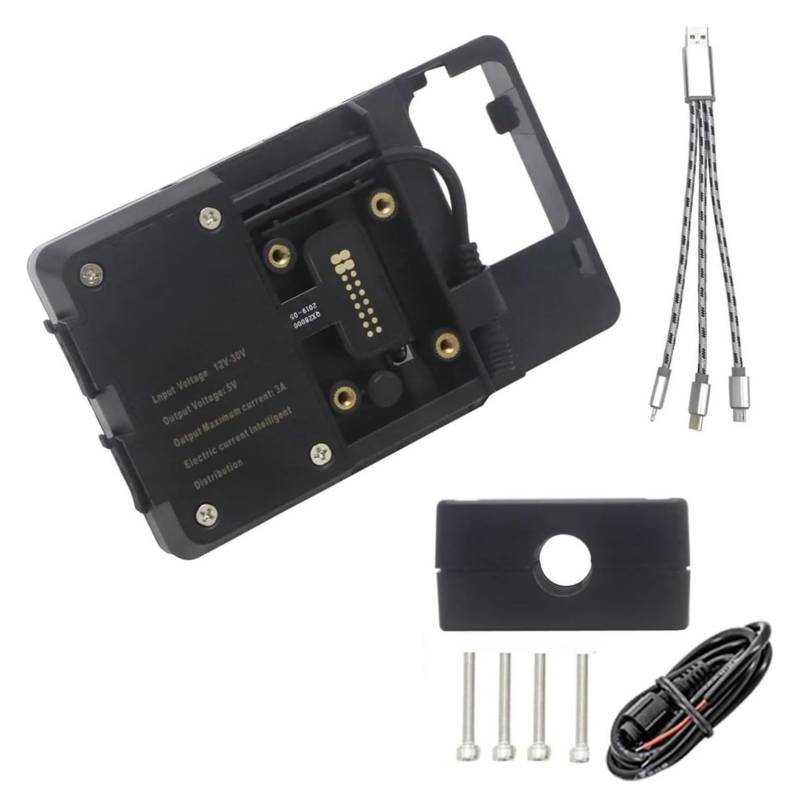 Navigation Halterung Für D&UCATI Für Multistrada V4 S V4s 2021 Motorrad Handy GPS Halterung Navigation Halterung USB Und Drahtlose Ladestation Navigationshalterung(USB 12mm Clip) von GATAVCTKPY