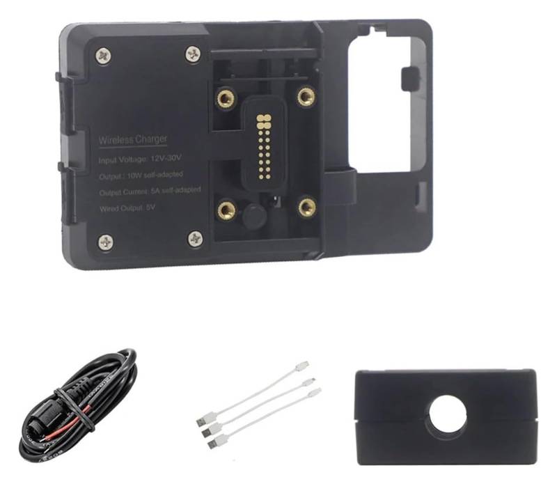 Navigation Halterung Für D&UCATI Für Multistrada V4 S V4s 2021 Motorrad Handy GPS Halterung Navigation Halterung USB Und Drahtlose Ladestation Navigationshalterung(Wireless 12mm Clip) von GATAVCTKPY