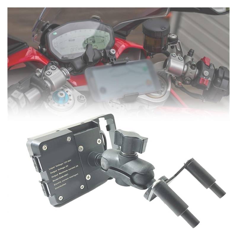 Navigation Halterung Für D&ucati 939 939S Für Supersport Für Super Für Sport S 2017-2020 Motorrad Handy-Navigation Halterung USB Telefon Lade Navigationshalterung(USB Mobile Phone) von GATAVCTKPY