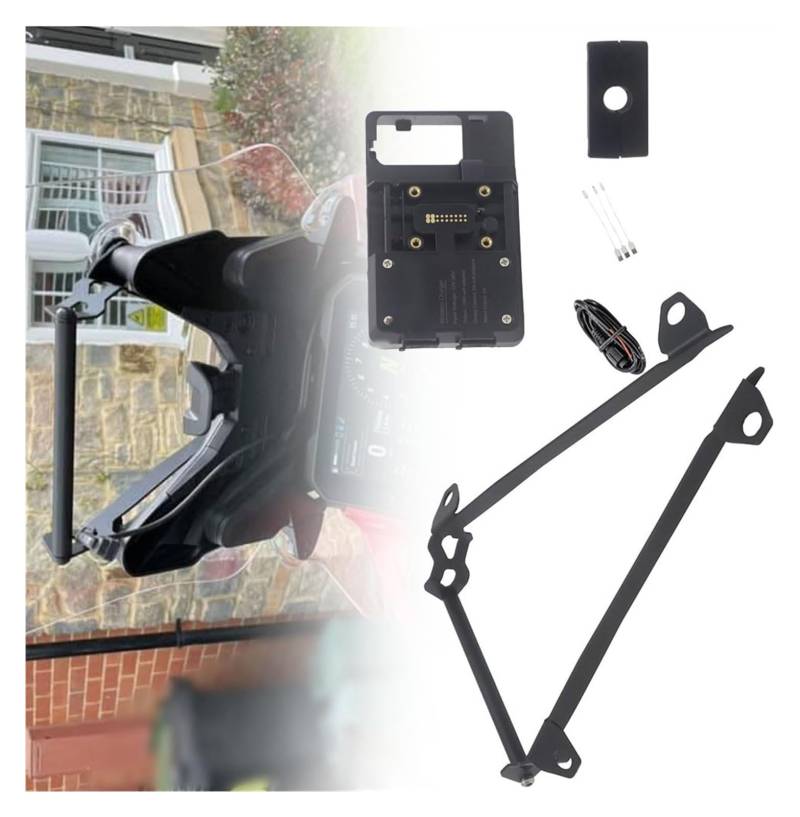 Navigation Halterung Für D&ucati Für MULTISTRADA V4 S V4S 2021 + Handy GPS Halterung Navigation Halterung USB Und Drahtlose Ladestation Navigationshalterung(12mm Wireless Stand) von GATAVCTKPY