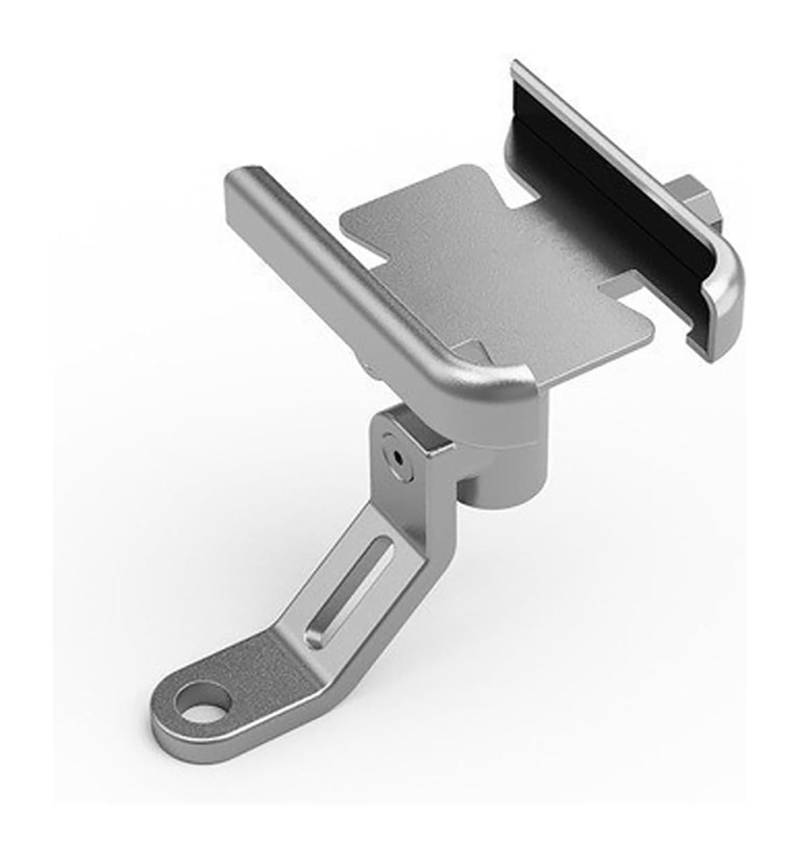 Navigation Halterung Für FZ6 FZ-6 ZF6N FZ6R FAZER Alle Jahr Motorrad Handy Halter GPS Navigator Spiegel Lenker Halterung Zubehör Navigationshalterung(Mirror Holder Silver) von GATAVCTKPY