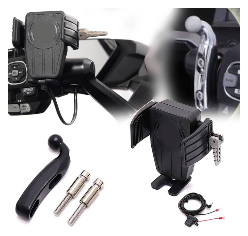 Navigation Halterung Für Goldwing 2018 2019 2020 2021 Zubehör Motorrad Drahtlose Lade GPS Telefon Halter Navigation Halterung Navigationshalterung(Ae) von GATAVCTKPY