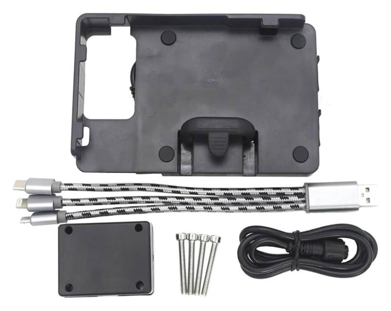 Navigation Halterung Für K&YMCO AK550 Motorrad Telefon Halter Rahmen Halterung GPS Halterung Navigation Halterung Motorrad Telefon Halterung Navigationshalterung(USB Charging) von GATAVCTKPY