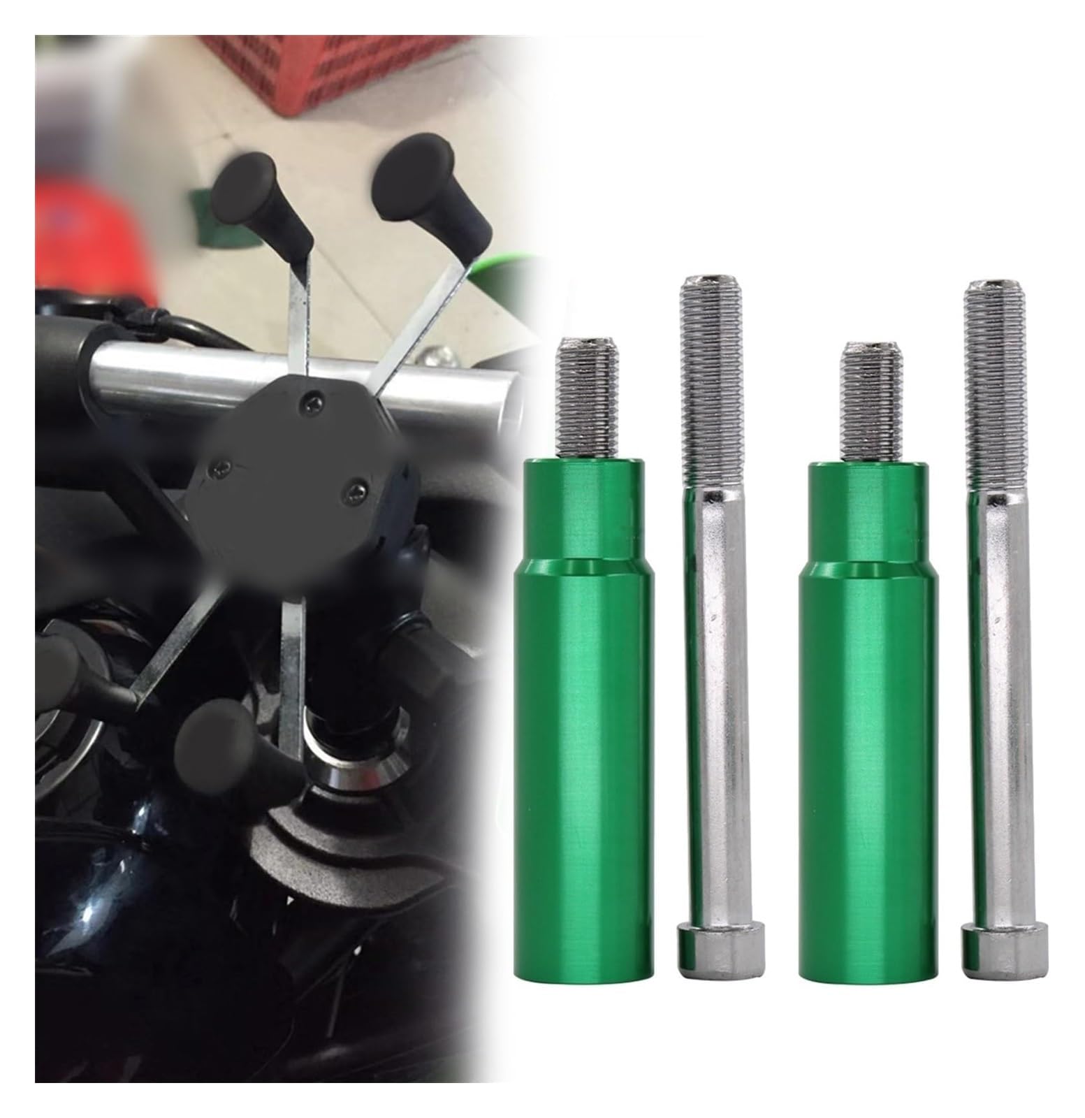 Navigation Halterung Für Kawa&saki Z 1000SX 2011-2020 GPS Navigation Lenker Halterung Erweiterung Motorrad Bar Unterstützung Adapter Navigationshalterung(Green A) von GATAVCTKPY