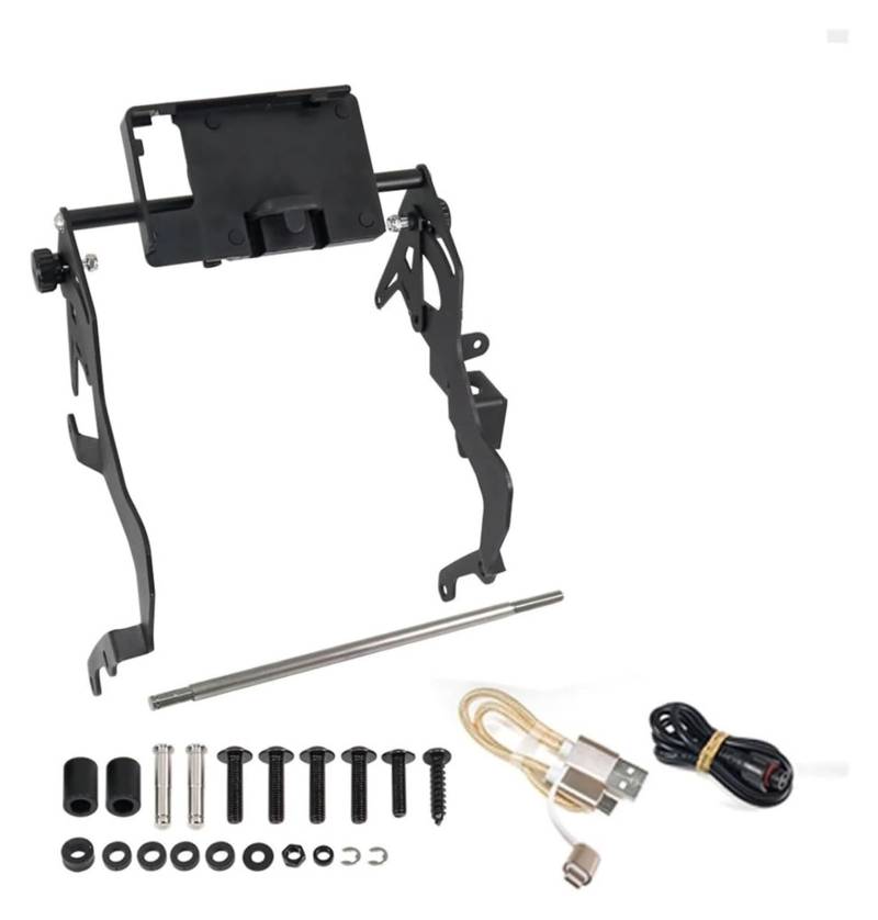 Navigation Halterung Für Pan America 1250 Für Special 2021- Motorrad Linke Und Rechte Windschutzscheibenverstärkung Und Navigationshalterung Navigationshalterung(USB Charging Version) von GATAVCTKPY