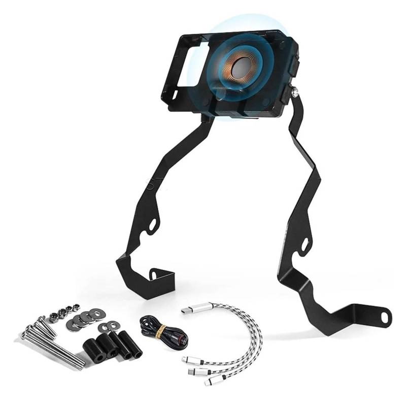 Navigation Halterung Für Pan Für America 1250 Für Special RA1250 2021-2023 Motorrad Navigation Halterung Handy Ladestation Halter Navigationshalterung(Wireless chargin kit) von GATAVCTKPY