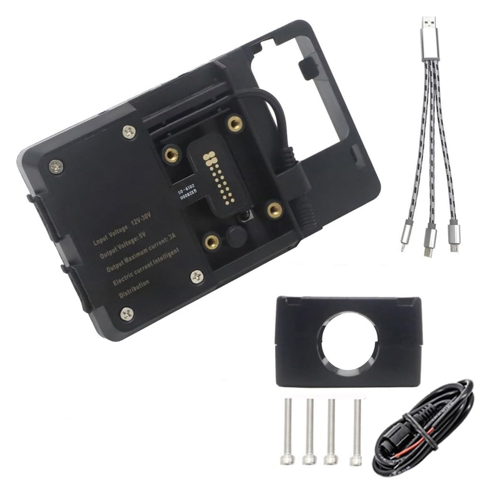 Navigation Halterung Für SYM Für MAXSYM TL 500 TL500 2020 Motorrad Vorne Handy GPS Halterung Navigation Halterung USB Und Drahtlose Lade Stehen Navigationshalterung(USB 22mm Clip) von GATAVCTKPY