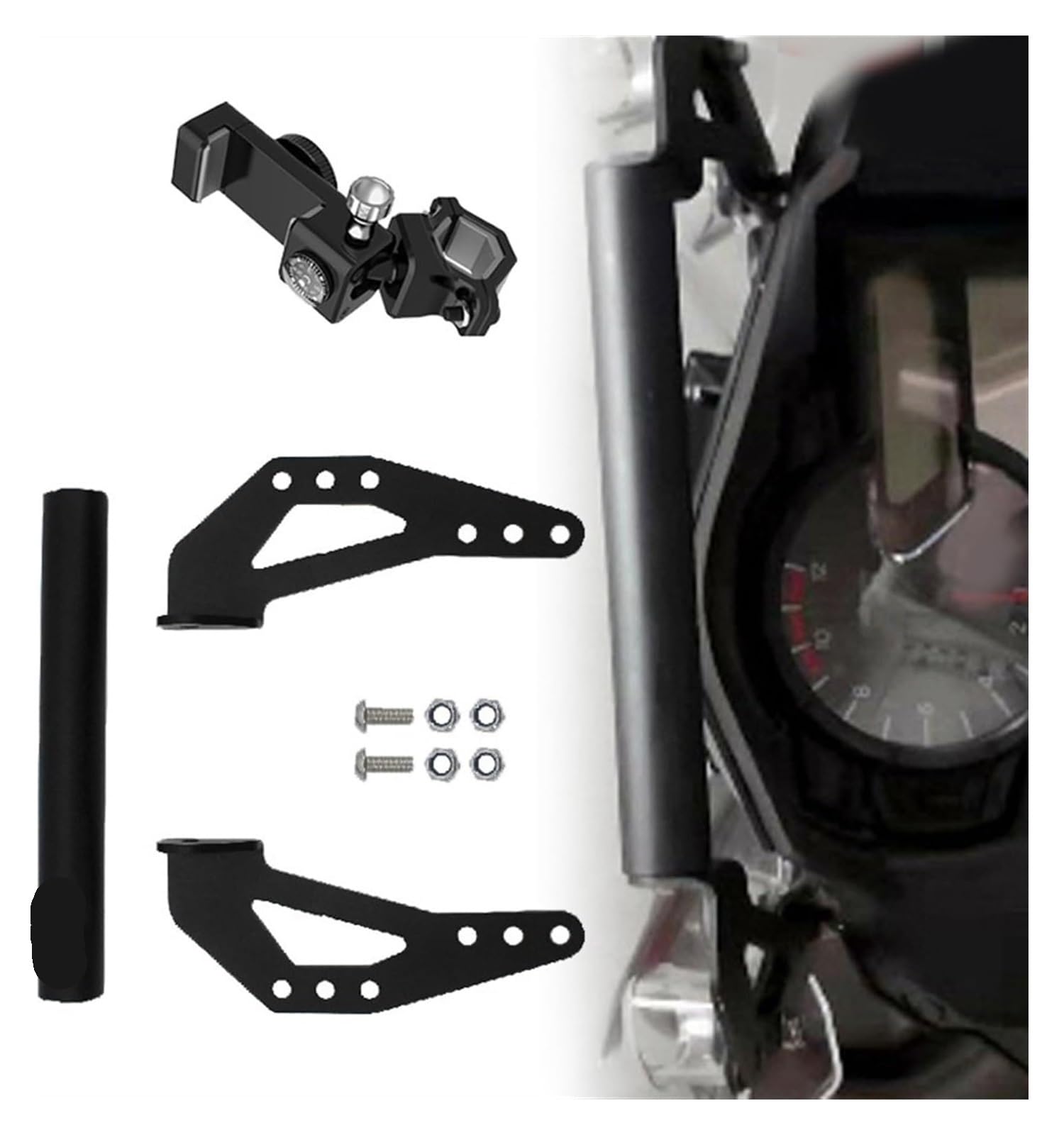 Navigation Halterung Für Suz&uki Für VStrom/DL 1000 DL1000 ABS 2014-2019 Motorrad GPS Smartphone Navigation Halterung Anzupassen Halter Zubehör Navigationshalterung(4) von GATAVCTKPY