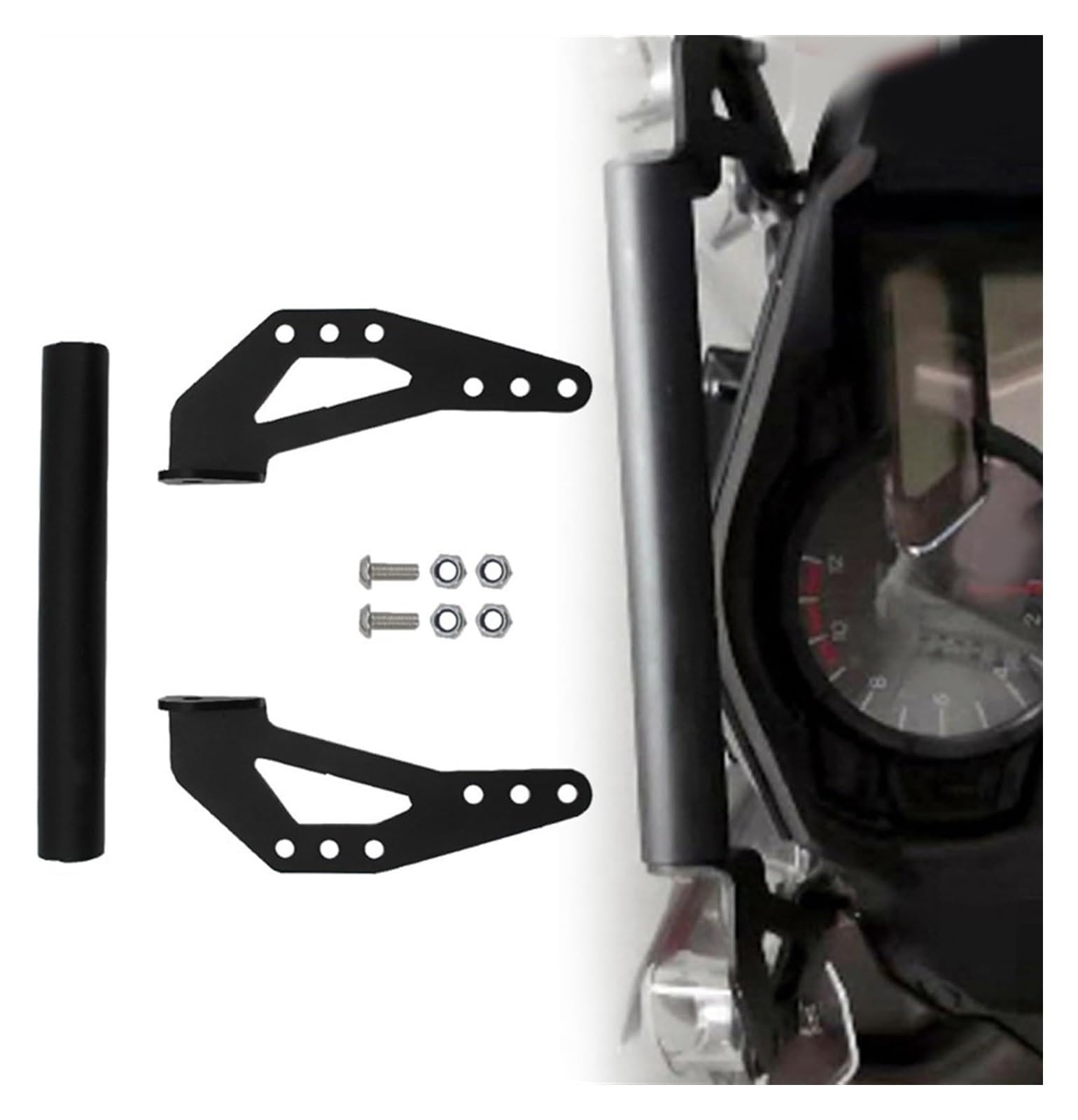 Navigation Halterung Für Suz&uki Für VStrom/DL 1000 DL1000 ABS 2014-2019 Motorrad GPS Smartphone Navigation Halterung Anzupassen Halter Zubehör Navigationshalterung(Schwarz) von GATAVCTKPY