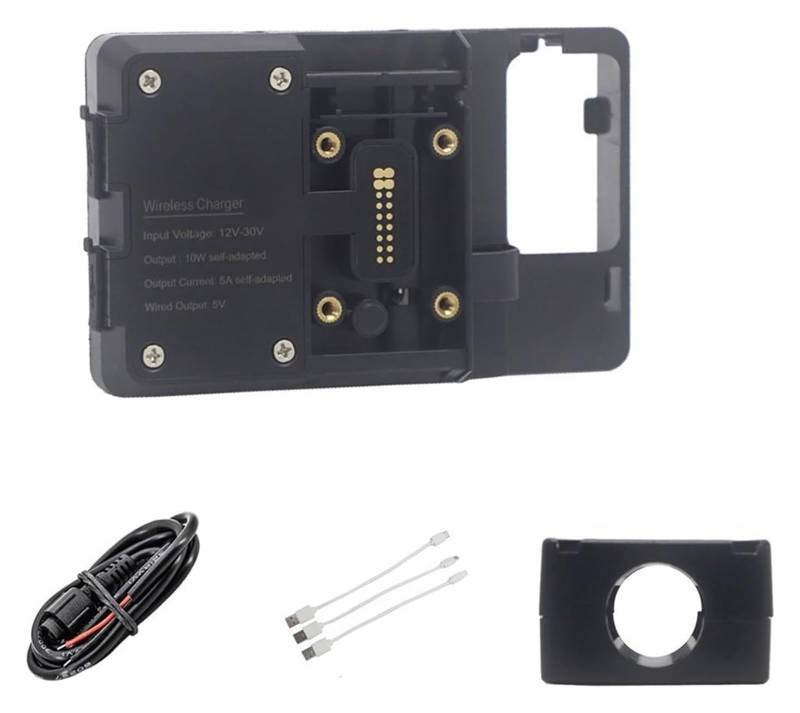Navigation Halterung Für T-MAX 560 530 SX/DX 2017-2021 Motorrad Telefon Navigation Halterung Wireless USB Lade Port Konverter Halter Navigationshalterung(22mm Wireless Charge) von GATAVCTKPY