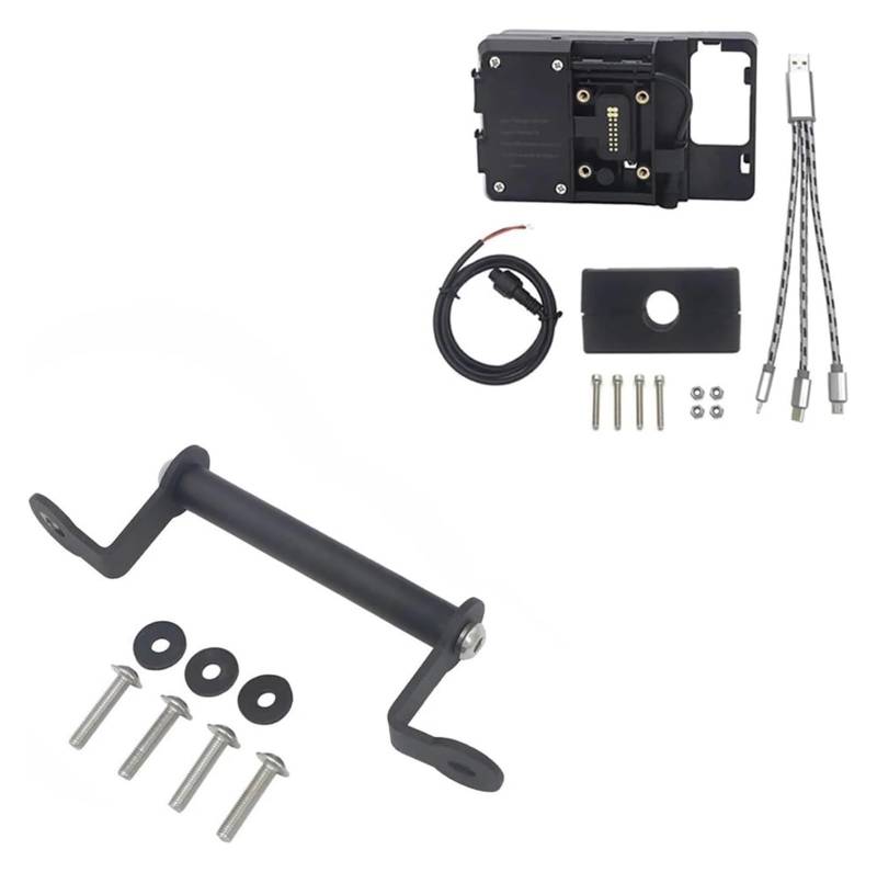 Navigation Halterung Für TRACER700 Für Tracer 700 2020 2021 Motorrad Ständer Halter Handy GPS USB Drahtlose Lade Navigation Halterung Navigationshalterung(USB 12mm Stand) von GATAVCTKPY