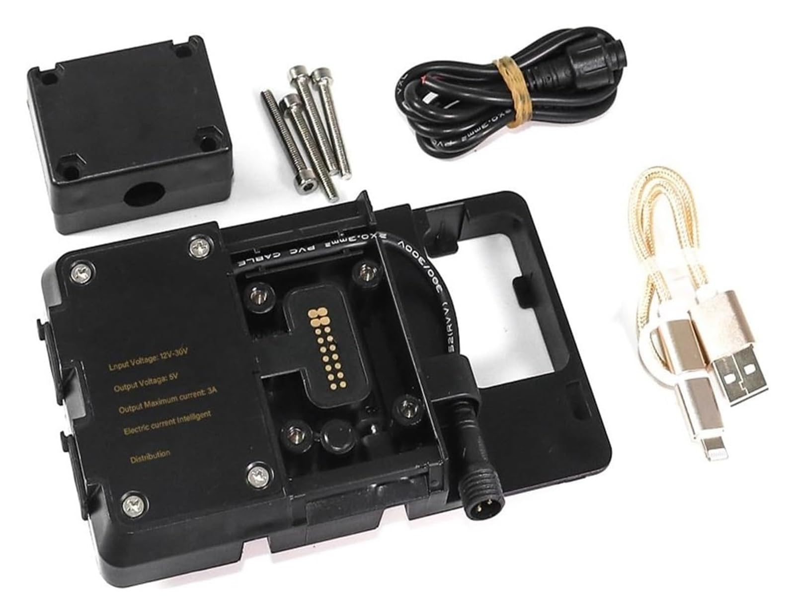 Navigation Halterung Für Tiger 1200 GT Für Rally Für Explorer 2022 2023 Motorrad Smart Telefon Halter GPS Windschutzscheibe Navigation Halterung Navigationshalterung(USB Charging) von GATAVCTKPY