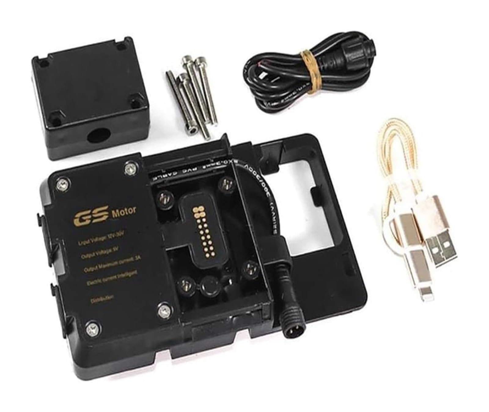 Navigation Halterung Für Tiger1200 Für Tiger 1200 GT Für Explorer 2022 Handy USB Lade Halter Aluminium GPS Navigation Halterung Motorrad Navigationshalterung(D - USB Charging) von GATAVCTKPY