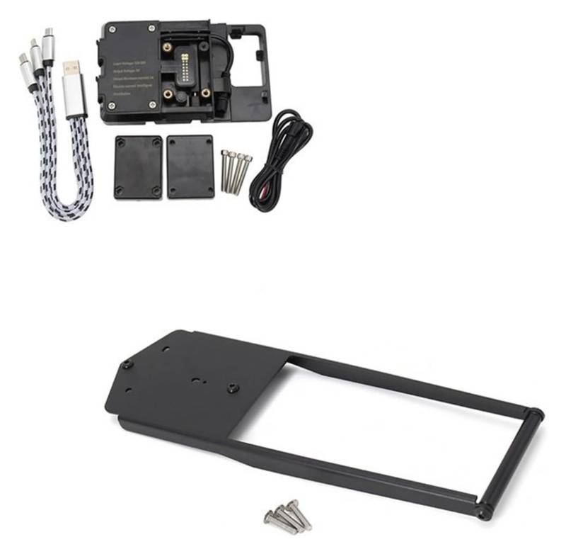 Navigation Halterung Für Tracer 900 Für Tracer 9 GT 2021 Motorrad Teile GPS Navigation Halterung USB Ladegerät Halter Halterung Ständer Navigationshalterung(BC 12MM) von GATAVCTKPY