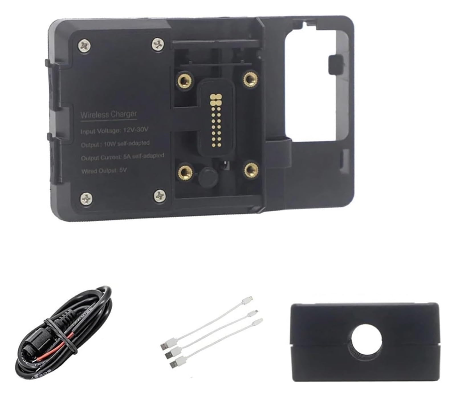 Navigation Halterung Für Tracer 900 GT Für Tracer 9 GT 2021- Motorrad GPS Telefon USB & Drahtlose Lade Navigation Halterung Halter Halterung Ständer Navigationshalterung(Wireless 12mm Clip) von GATAVCTKPY