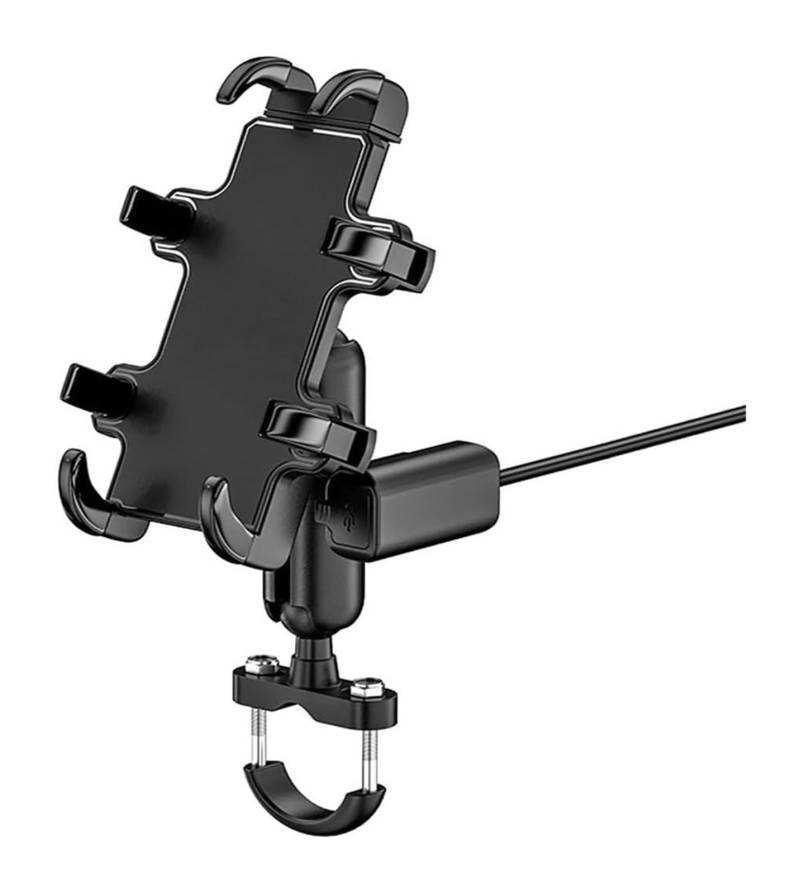 Navigation Halterung Für VOGE Für Valico DS525X 525DSX Zubehör Kühlergrill Schutz Seite Tasche Telefon Navigation Halterung Lenker Riser Kissen Abdeckung Navigationshalterung(-03-Phone stand with USB) von GATAVCTKPY