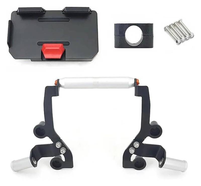 Navigation Halterung Für X-MAX 300 Für XMAX300 2021 Motorrad GPS Telefon Halter USB Drahtlose Ladegerät Navigation Scheinwerfer Halterung Halterung Ständer Navigationshalterung(22mm-Orange Holder) von GATAVCTKPY