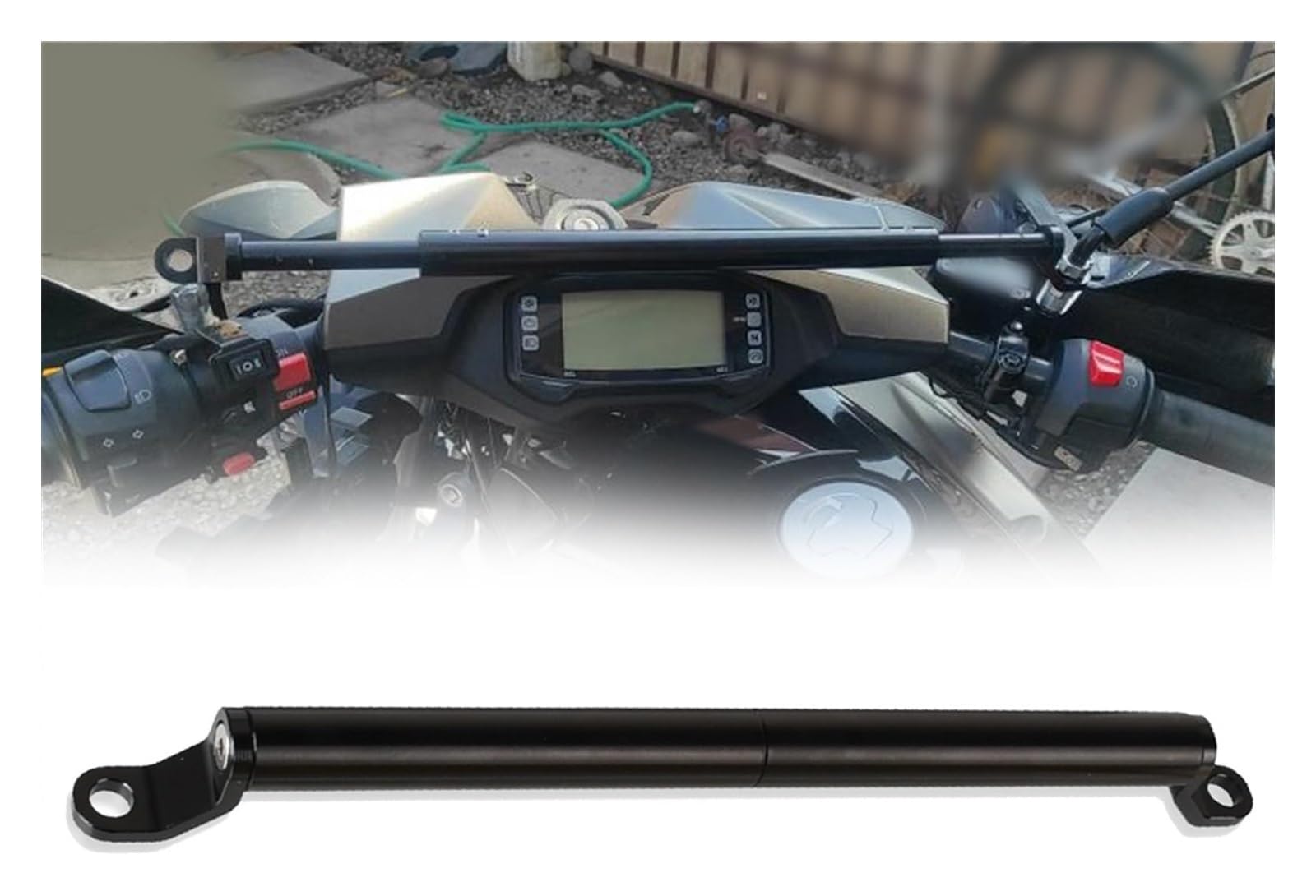 Navigation Halterung Für XADV750 XADV X-ADV 750 2017-2023 Zubehör Motorrad Lenker Balance Bar Lenkung Hebel Navigation Halterung GPS Navigationshalterung(B Black) von GATAVCTKPY