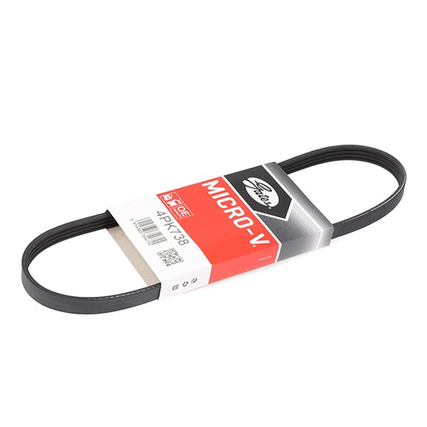 GATES Keilrippenriemen FORD,RENAULT,CHEVROLET 4PK738 7701064340,25183063,96352517 Rippenriemen P96352517,4PK735,4PK745,7700856107,1172016E01 GATES Keilrippenriemen FORD,RENAULT,CHEVROLET 4PK738 7701064340,25183063,96352517 Rippenriemen P96352517,4PK735,4PK745,7700856107,1172016E01 von GATES