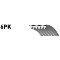 GATES Keilrippenriemen G-Force™ C12™ CVT Belt 6PK2063 Rippenriemen VW,MERCEDES-BENZ,OPEL,Transporter IV Bus (70B, 70C, 7DB, 7DK, 70J, 70K, 7DC, 7DJ) von GATES