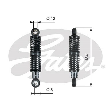 Gates Schwingungsdämpfer, Keilrippenriemen [Hersteller-Nr. T39265] für Audi, Skoda, VW von GATES