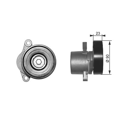 Gates Spannrolle, Keilrippenriemen [Hersteller-Nr. T38156] für Suzuki von GATES