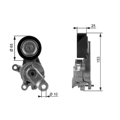 Gates Spannrolle, Keilrippenriemen [Hersteller-Nr. T38209] für Audi, Seat, Skoda, VW von GATES