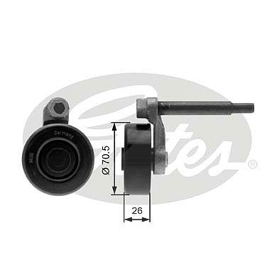 Gates Spannrolle, Keilrippenriemen [Hersteller-Nr. T39000] für BMW von GATES