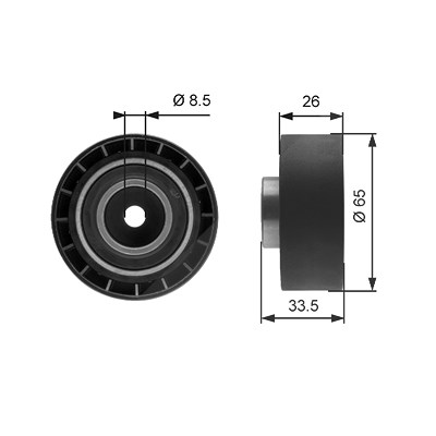 Gates Spannrolle, Keilrippenriemen [Hersteller-Nr. T39057] für Lotus, Mg, Rover von GATES