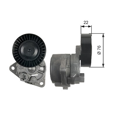 Gates Spannrolle, Keilrippenriemen [Hersteller-Nr. T39217] für Hyundai, Kia von GATES