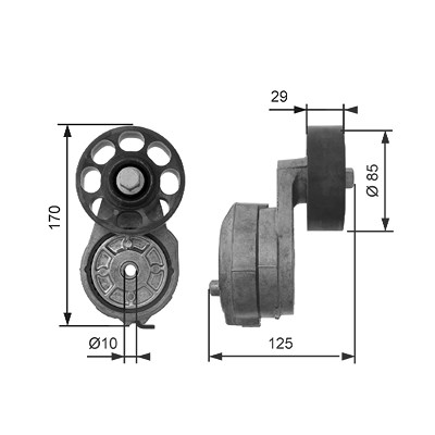 Gates Spannrolle, Keilrippenriemen [Hersteller-Nr. T38425] für Land Rover von GATES