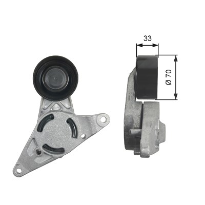 Gates Spannrolle, Keilrippenriemen [Hersteller-Nr. T39250] für Renault von GATES