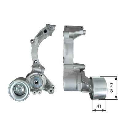 Gates Spannrolle, Keilrippenriemen [Hersteller-Nr. T39296] für Toyota von GATES