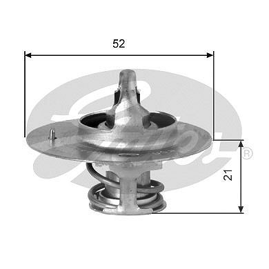 Gates Thermostat, Kühlmittel [Hersteller-Nr. TH03282G2] für Ford, Honda, Hyundai, Kia, Mazda, Mitsubishi, Proton, Toyota von GATES