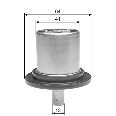 Gates Thermostat, Kühlmittel [Hersteller-Nr. TH25882G1] für Citroën, Fiat, Lancia, Peugeot, Renault von GATES