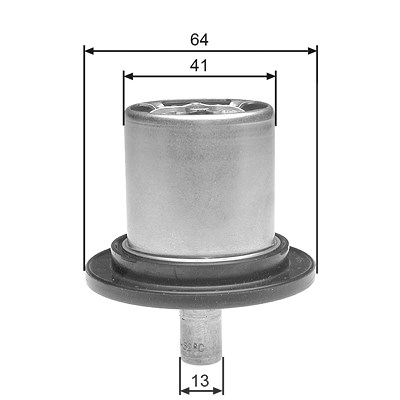 Gates Thermostat, Kühlmittel [Hersteller-Nr. TH25882G1] für Citroën, Fiat, Lancia, Peugeot, Renault von GATES