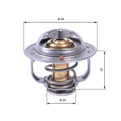 Gates Thermostat, Kühlmittel [Hersteller-Nr. TH42589G1] für Chevrolet, Opel, Vauxhall von GATES