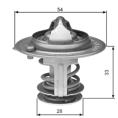 Gates Thermostat, Kühlmittel [Hersteller-Nr. TH29882G1] für Genesis, Hyundai, Kia von GATES