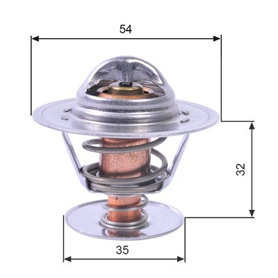 Gates Thermostat, Kühlmittel [Hersteller-Nr. TH11292G1] für Opel von GATES