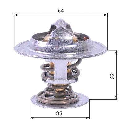 Gates Thermostat, Kühlmittel [Hersteller-Nr. TH26590G1] für Renault, Volvo von GATES